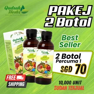 Jus Qudrah Pakej 2 Botol Percuma 1